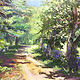 Oil painting Road at Great Hollow by Elizabeth4361 Medeiros