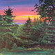 Acrylic painting Sunrise over the Ridge by Elizabeth4361 Medeiros