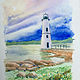 Watercolor Lighthouse by Elizabeth4361 Medeiros