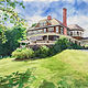 Watercolor Tarrywile Mansion Print by Elizabeth4361 Medeiros