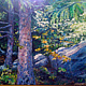 Oil painting Sunlit Rock by Elizabeth4361 Medeiros