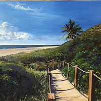 Oil painting Boca Raton, Florida by Betty Ann  Medeiros