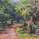 Oil painting Summer at Great Hollow, New Fairfield, CT. by Elizabeth4361 Medeiros