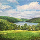 Oil painting Squantz Pond Study by Elizabeth4361 Medeiros