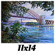 Print Unframed-11x14 Canvas Print- Hell Gate Bridge, Astoria , Queens, N.Y. by Elizabeth4361 Medeiros